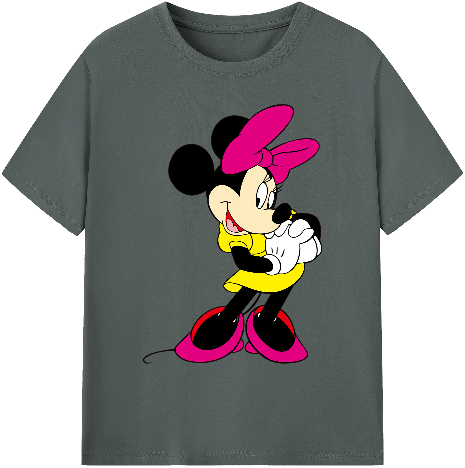 ミッキーマウス Mickey Mouse 綿100％ メンズ半袖Tシャツ｜肌触りやわらか＆通気性